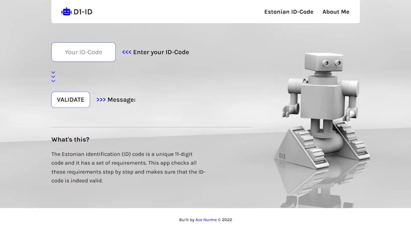 ID Code App Screenshot